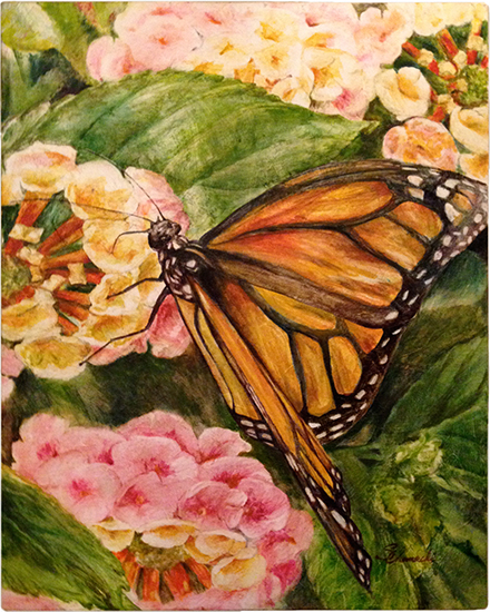 Sweet Nectar [Butterfly] (oil painting)