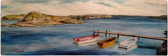 Sweden Afternoon (oil painting)
